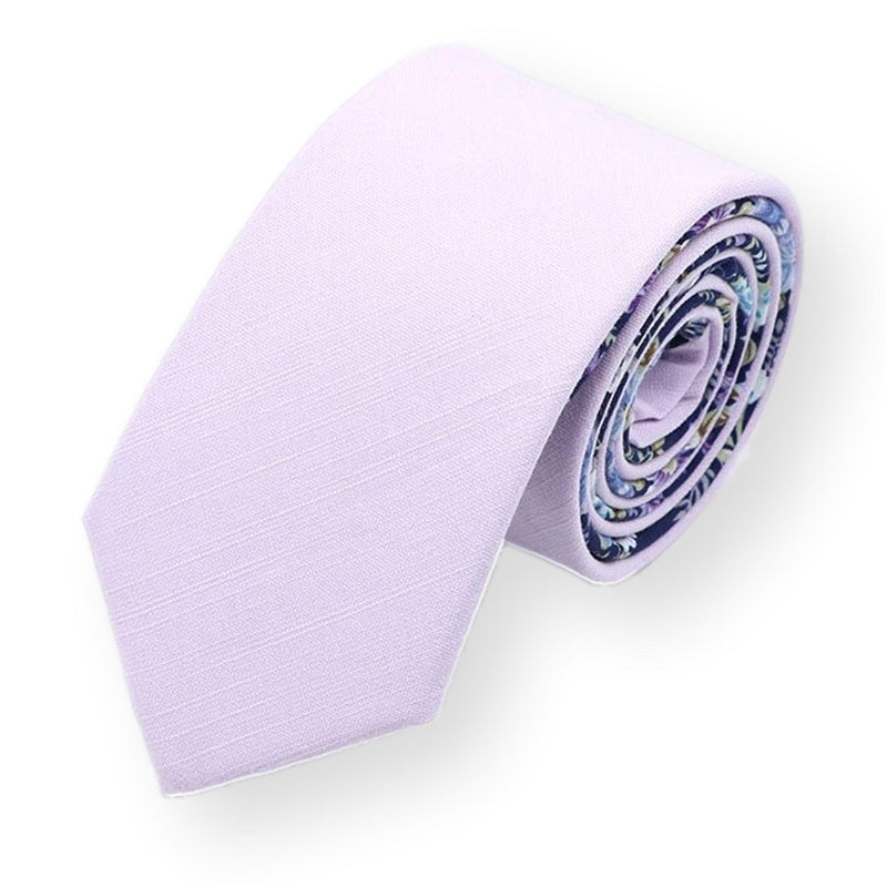 LILAC-Light Purple Necktie for Men, Purple Tie for Wedding