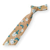 ZINAH-Zack Floral Mustard Necktie for Men, Formal Wedding Vintage Neckties