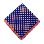 Red and Blue Pocket Square, Microfiber Pocket Square For Men