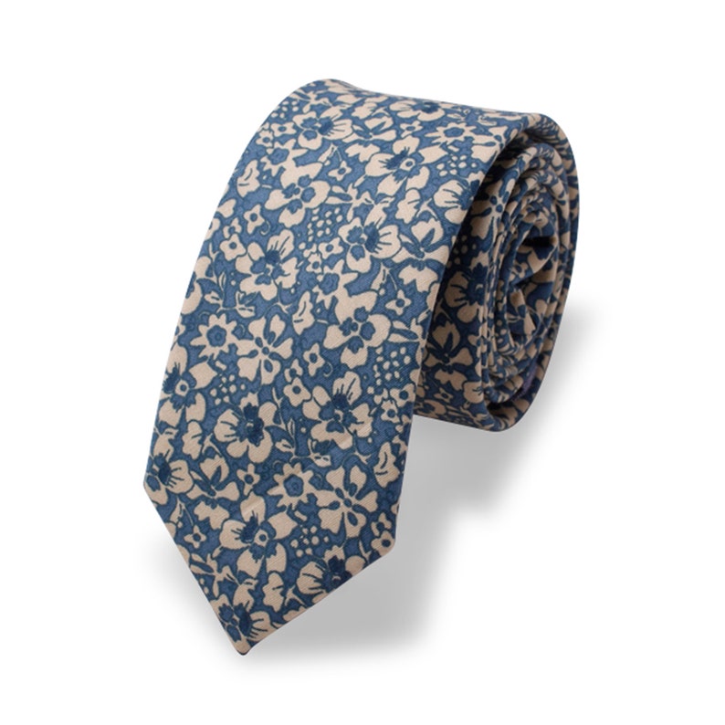 ATLAS-Mens Floral Necktie, Casual Cotton Necktie, Mens Accessories