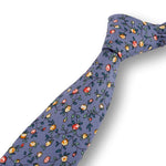 SESENDRO-Wedding Floral Necktie for Men, Vintage Style Cotton Skinny Necktie