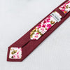 Dark Red Necktie, Cotton Linen Necktie Mens Fashion, Gifts For Boys