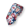 LUNA-Flower Necktie for Men, Skinny Tie for Wedding