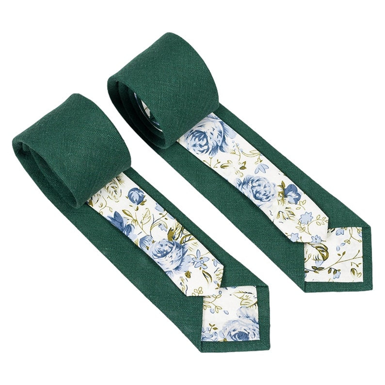 6 Cm Emerald Green Satin Skinny Tie | In Stock - Foto 9