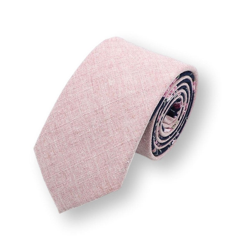 PINKY bicolor-Pink Texture Necktie, Mens Fashion, Wedding Grooms Necktie