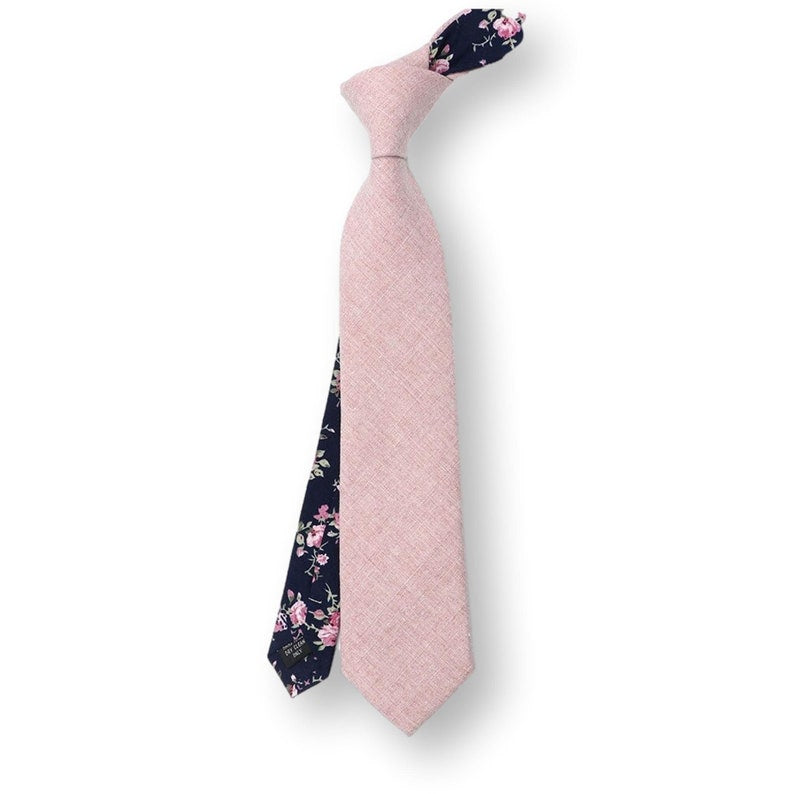 PINKY bicolor-Pink Texture Necktie, Mens Fashion, Wedding Grooms Necktie