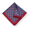 ZOE -Silk Printed Pocket Square, Luxury Groomsmen Pocket Squares